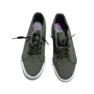 T ommy Bahama Women's Sneakers 8.5 Olive Green Comfort Casual Lace Up Shoes